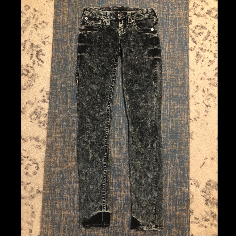 True Religion Women’s Acid Wash Skinny Jeans
